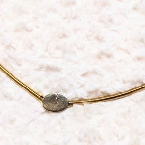 gold spring waist belt - vintage 70s